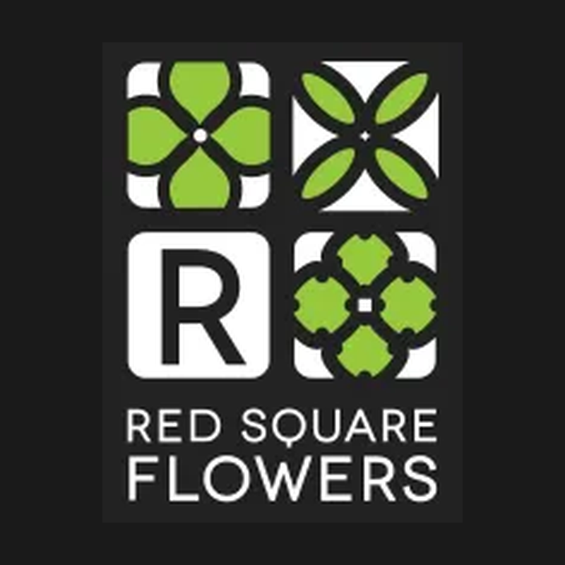 Red Square Flowers